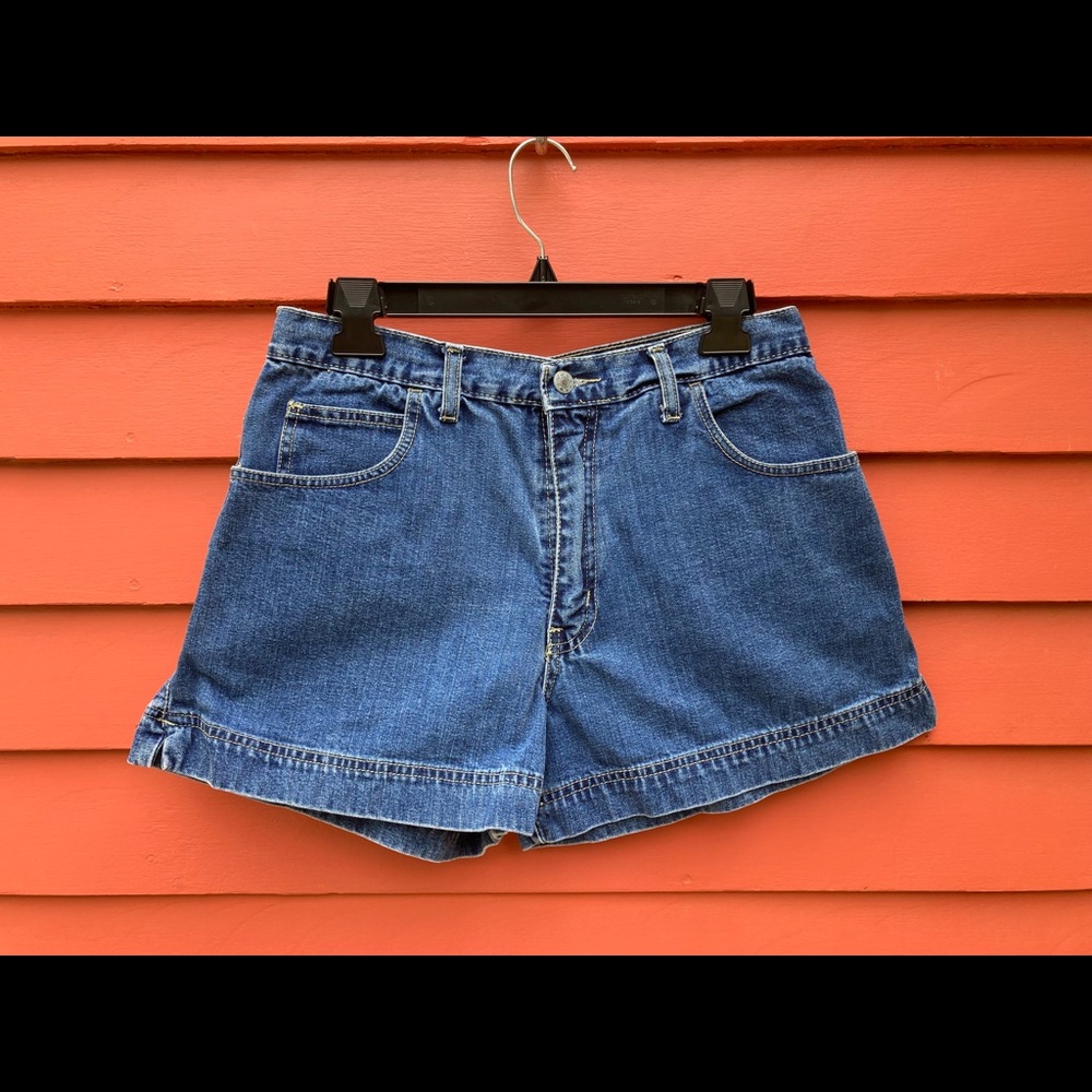 Tommy Hilfiger Tommy Girl Brighton Blues Size 13/14 Blue Jean Shorts Flag (EXC)